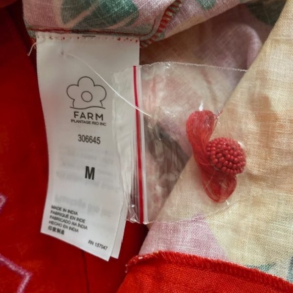 FARM Rio Sunset Patchwork Maxi Dress Tropical Dopamine - Picture 14 of 16